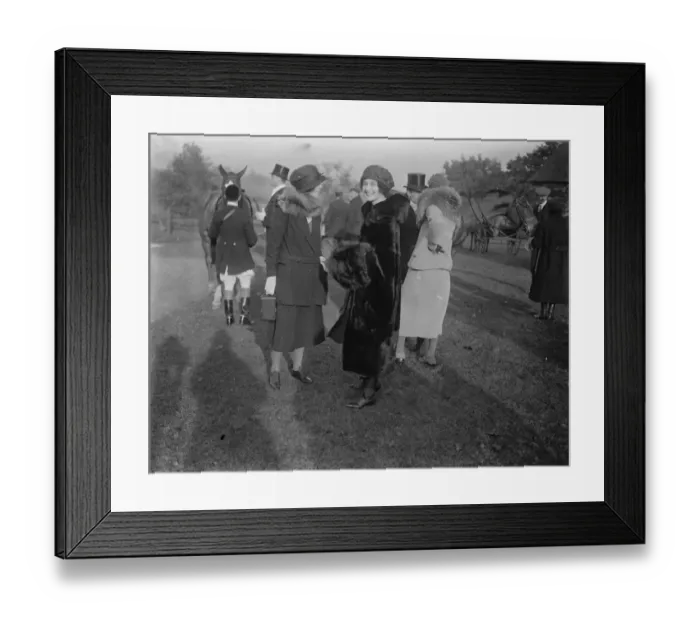 Framed Print : Duke of York at Belvoir Hunt Meet at Croxton Park Lady Granby ( on right ) and Lady Framed Print : Duke of York at Belvoir Hunt Meet at Croxton Park Lady Granby ( on right ) and Lady