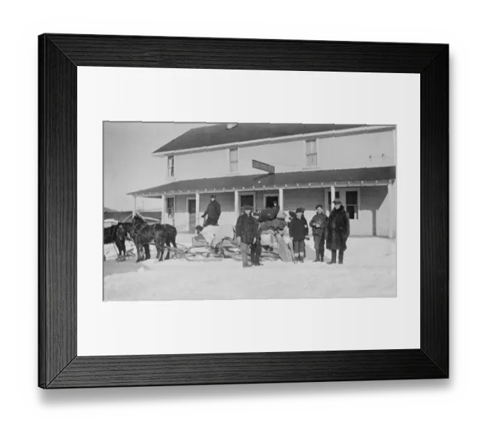 Framed Print : British Columbian Goldfield. As soon as the thaw sets in a rush is expected to Framed Print : British Columbian Goldfield. As soon as the thaw sets in a rush is expected to