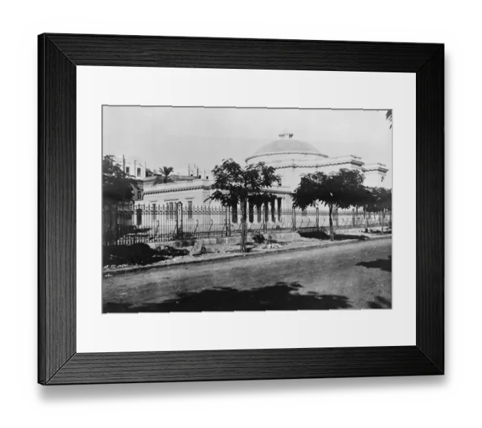 Framed Print : Egypts New Parliament House nearing completion at Cairo 5 November 1923
