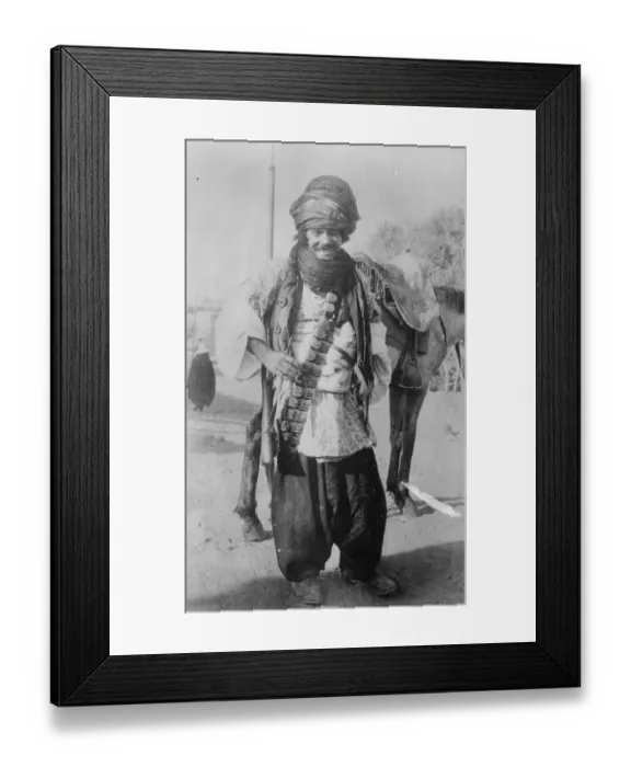 Framed Print : Kurds offer to join Mustapha Kemel Typical Kurdish soldier 18 September 1922 Framed Print : Kurds offer to join Mustapha Kemel Typical Kurdish soldier 18 September 1922