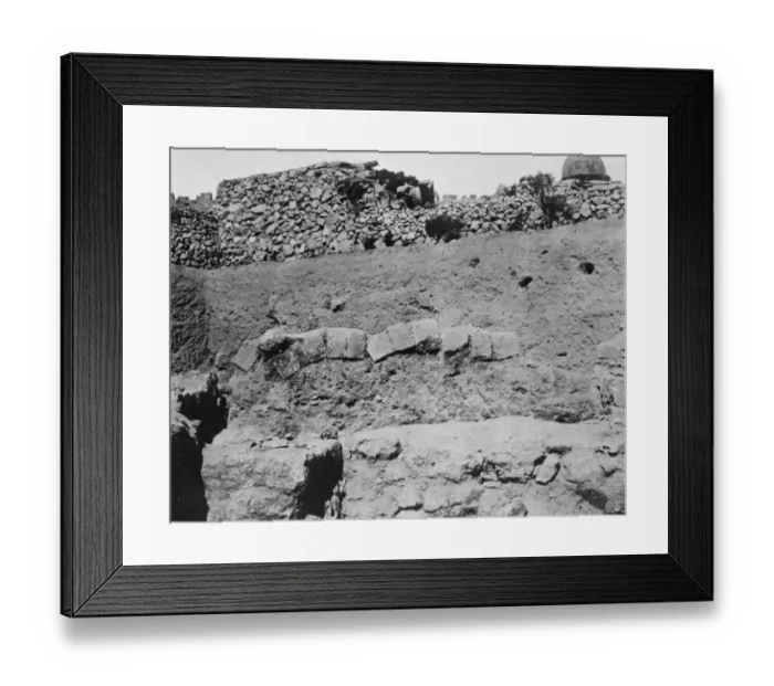 Framed Print : Fallen arch stones from the Palestine excavation 1924 Framed Print : Fallen arch stones from the Palestine excavation 1924