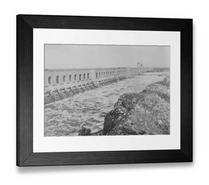 Framed Print : Gream dam across the Blue Nile at Makwar to be put into operation Lord Llioyd Framed Print : Gream dam across the Blue Nile at Makwar to be put into operation Lord Llioyd