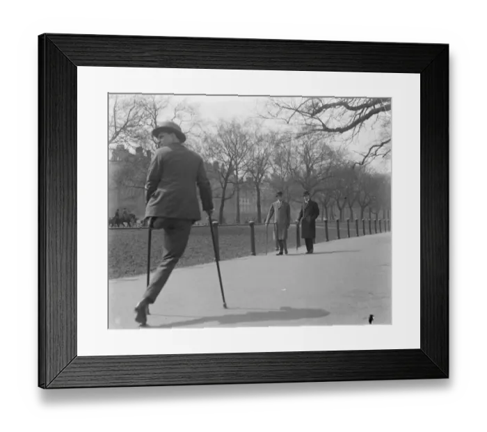 Framed Print : The call of the Park and the Row. The Earl of Cathcart ( right ) walking in the Row Framed Print : The call of the Park and the Row. The Earl of Cathcart ( right ) walking in the Row