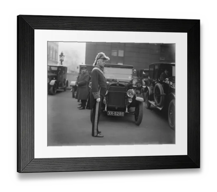 Framed Print : The King holds a levee at St Jamess Palace. Lord Cave leaving after the levee Framed Print : The King holds a levee at St Jamess Palace. Lord Cave leaving after the levee