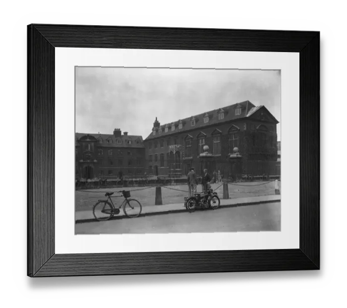 Framed Print : Cambridge University - the exterior of St Cathariness College 1929