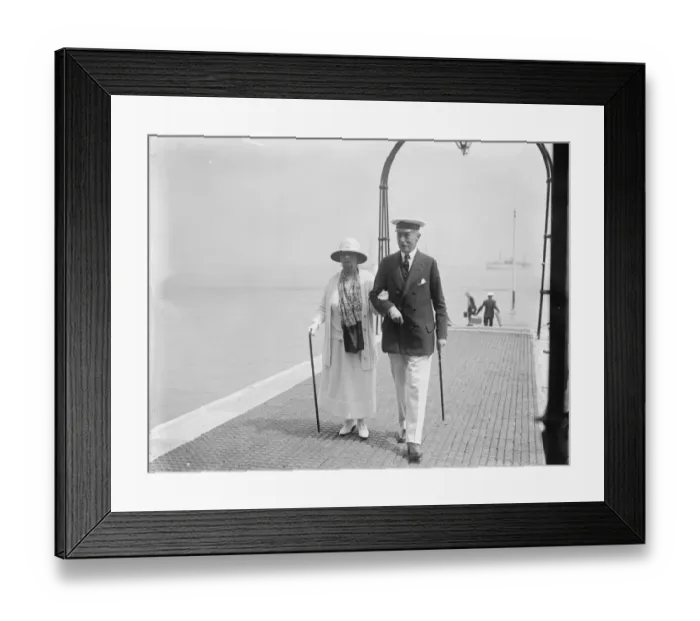 Framed Print : Society assembling at Cowes for Regatta week. Sir William and Lady Portal. 25 Framed Print : Society assembling at Cowes for Regatta week. Sir William and Lady Portal. 25