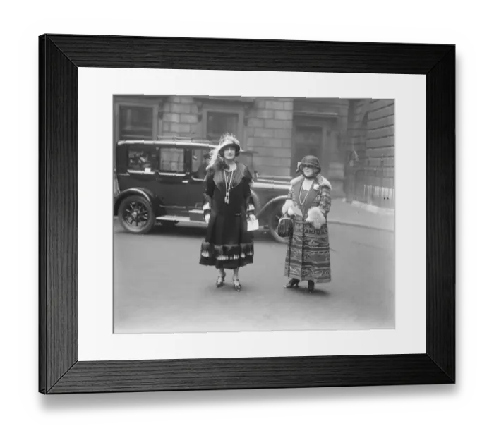 Framed Print : Private view day at the Royal Academy. Miss Lillah McCarthy and Lady Meyer. 3 Framed Print : Private view day at the Royal Academy. Miss Lillah McCarthy and Lady Meyer. 3
