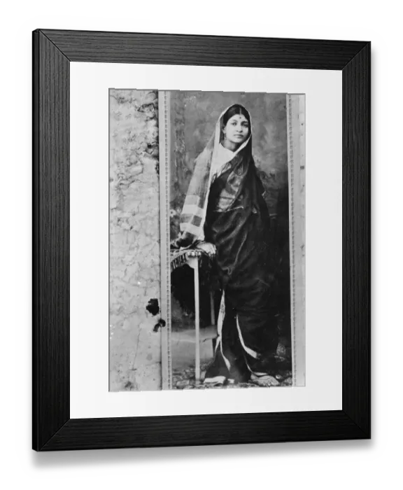 Framed Print : Woman who bewitched a Prince. A photograph taken at Amritsar 3 years ago of Mumtaz Begum