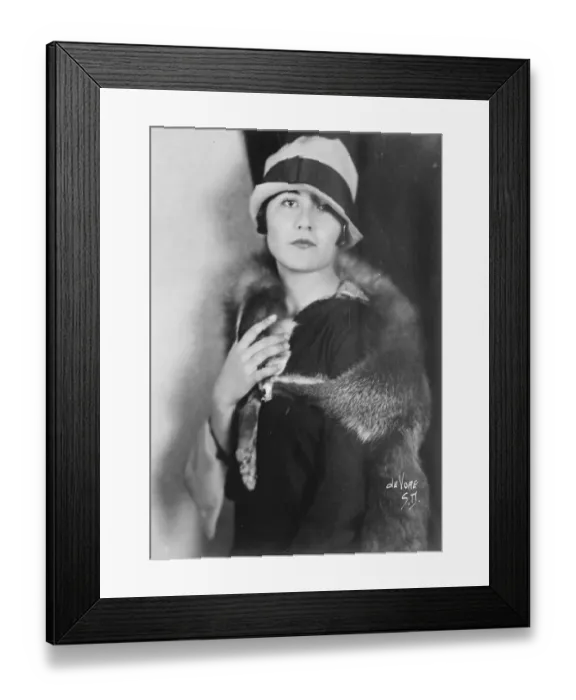 Framed Print : Interesting undergraduate for Oxford. Senorita Alicia Calles, daughter of Framed Print : Interesting undergraduate for Oxford. Senorita Alicia Calles, daughter of