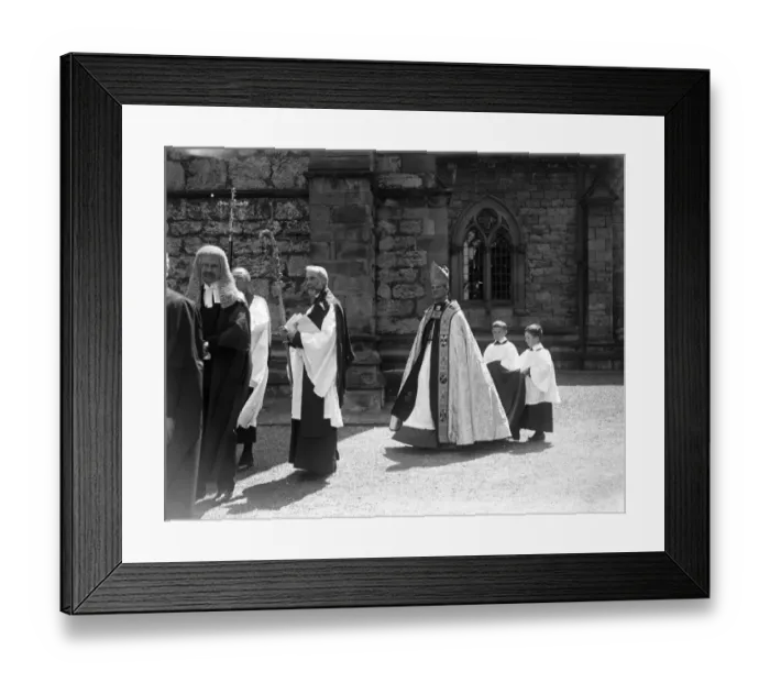 Framed Print : At St Asaph Cathedral, Wales, the enthronement of Dr AG Edwards, the first Archbishop Framed Print : At St Asaph Cathedral, Wales, the enthronement of Dr AG Edwards, the first Archbishop