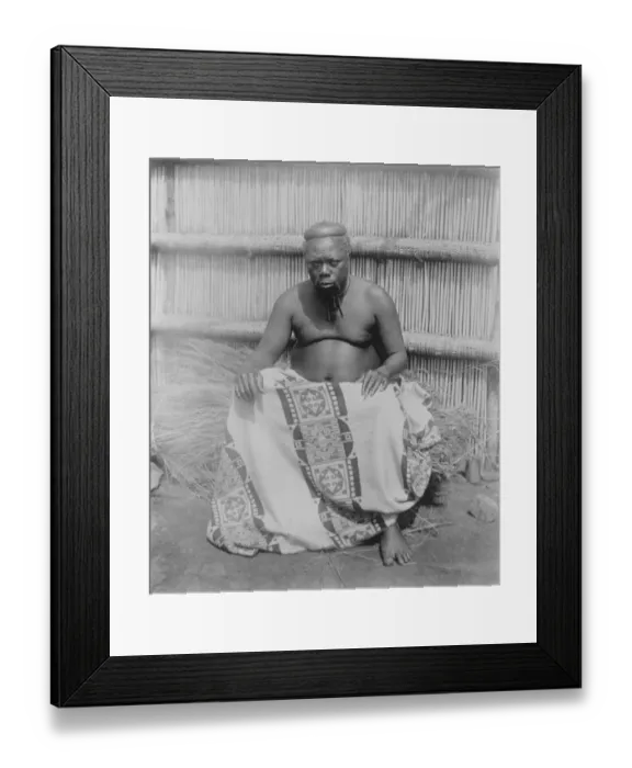 Framed Print : King Sobhusa coming to London. The High Priest of Swaziland. His long finger nails Framed Print : King Sobhusa coming to London. The High Priest of Swaziland. His long finger nails