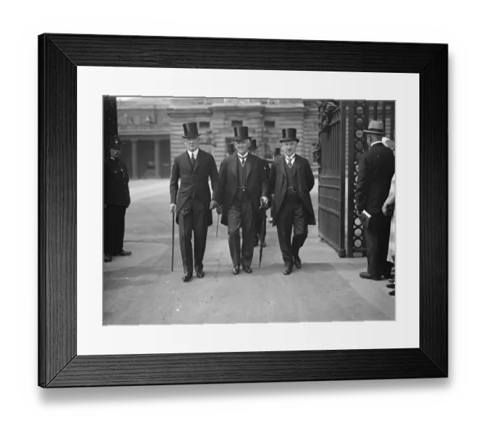 Framed Print : Investiture at Buckingham Palace. Left to right : Sir Colville Smith, Sir David Evans Framed Print : Investiture at Buckingham Palace. Left to right : Sir Colville Smith, Sir David Evans