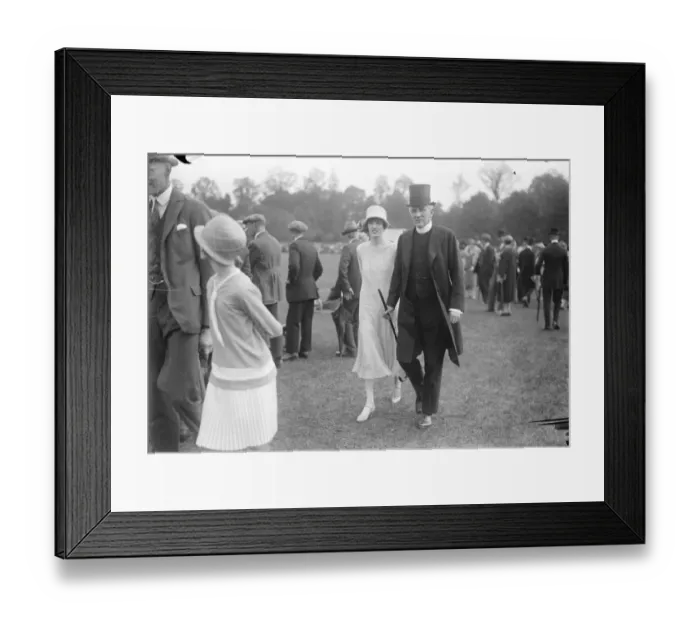 Framed Print : Fourth of June at Eton. Dr Alington, Headmaster of Eton College, with his daughter Framed Print : Fourth of June at Eton. Dr Alington, Headmaster of Eton College, with his daughter