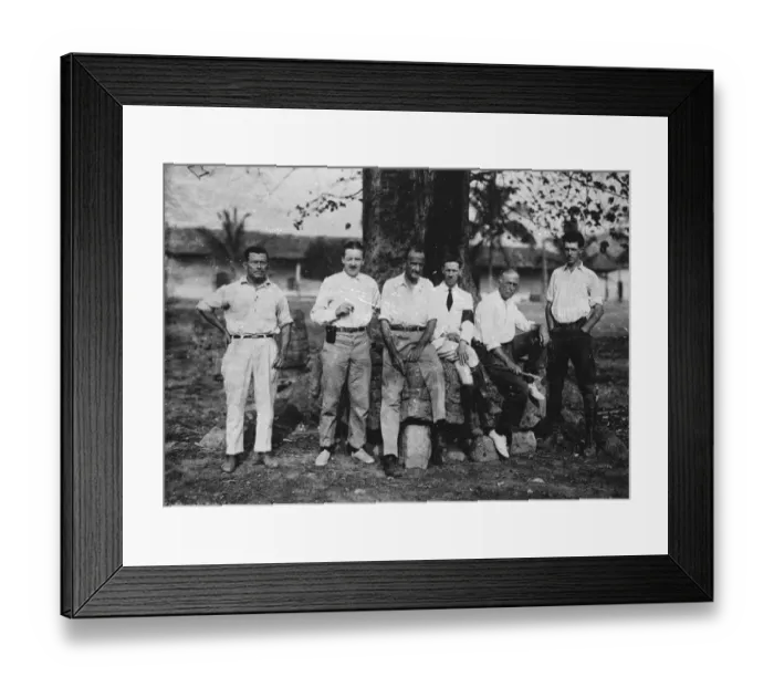 Framed Print : Yucatan exploration. 1926 Framed Print : Yucatan exploration. 1926