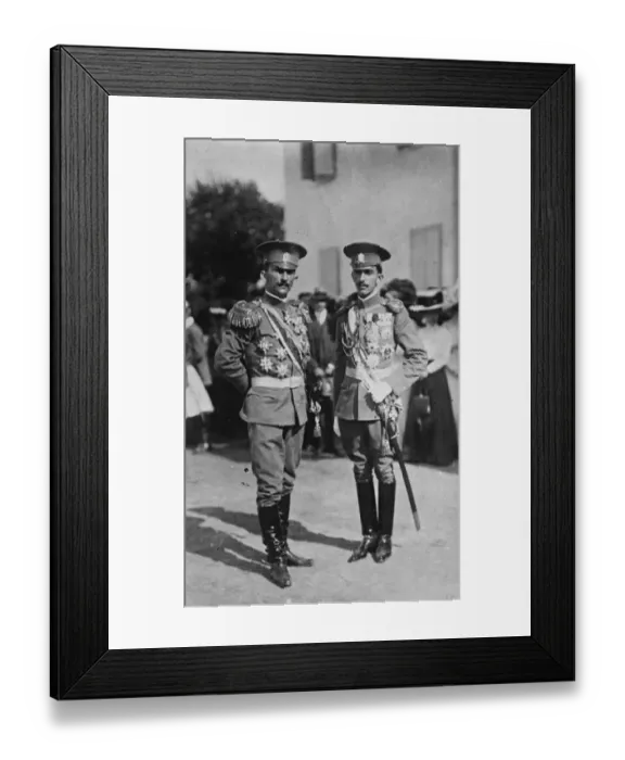 Framed Print : Prince Petar of Montenegro ( left ). July 1929 Framed Print : Prince Petar of Montenegro ( left ). July 1929