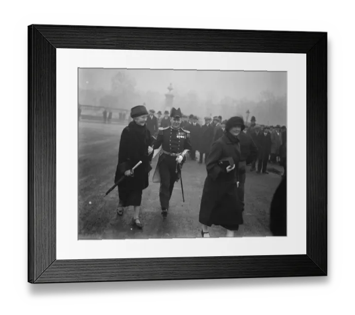 Framed Print : Investiture at Buckingham Palace. Capt Griffin, OBE, leaving. He did heroic Framed Print : Investiture at Buckingham Palace. Capt Griffin, OBE, leaving. He did heroic