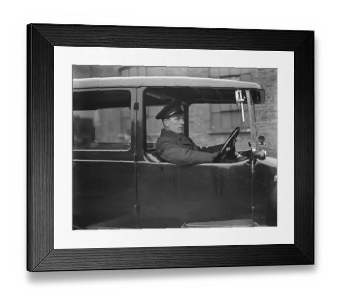 Framed Print : The Duke of Yorks Chaffeur 14 April 1926