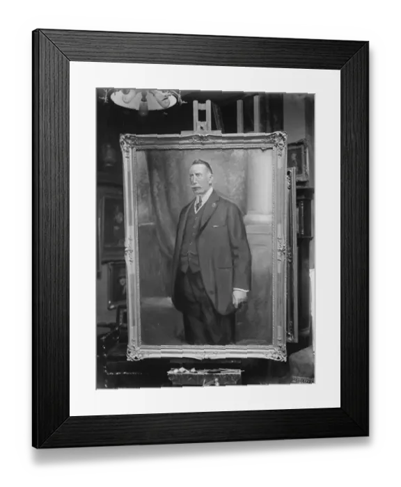 Framed Print : Premier of Northern Ireland sits for his portrait The picture of Sir James Craig