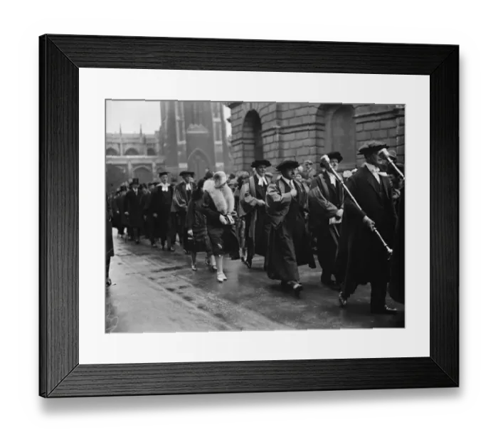 Framed Print : King Amanullah at Oxford University. 23 March 1928 Framed Print : King Amanullah at Oxford University. 23 March 1928