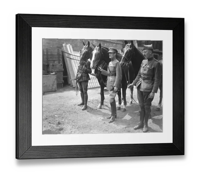 Framed Print : International horse show at Olympia. Commandant Henneleus Shenley, Captain of Framed Print : International horse show at Olympia. Commandant Henneleus Shenley, Captain of