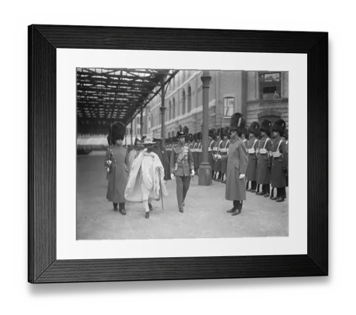 Framed Print : The arrival of the Abyssinian regent. Ras Tafari, heir apparent to the throne of Abyssinia