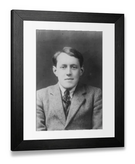 Framed Print : J D Woodruff, an ex - president of the Oxford Union, now making a worlds tour