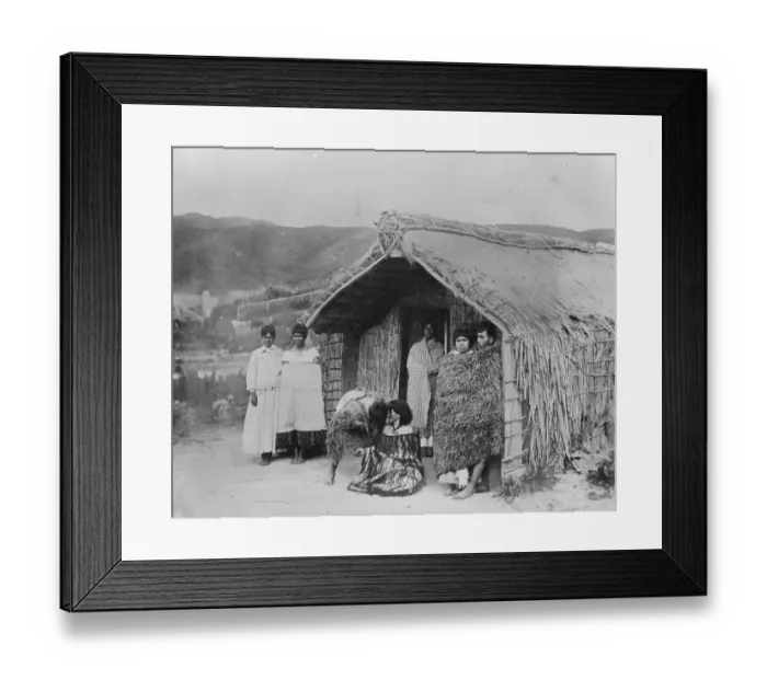 Framed Print : Typical Maori greeting known as Te Hongi ( consists of rubbing their noses together Framed Print : Typical Maori greeting known as Te Hongi ( consists of rubbing their noses together