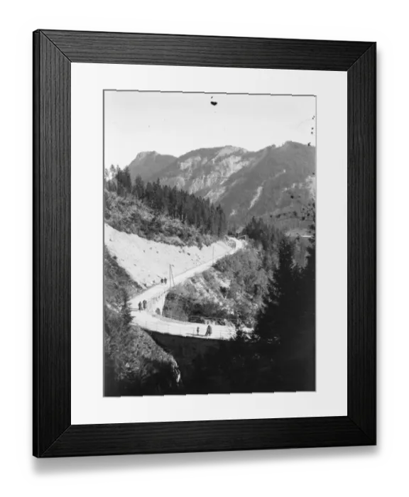 Framed Print : Polish frontier. Czechoslovakia. Polish frontier road and frontier guards of both nations Framed Print : Polish frontier. Czechoslovakia. Polish frontier road and frontier guards of both nations