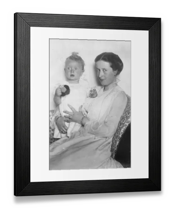 Framed Print : Ex Crown Princes godchild. The ex Crown Prince of Germany, in his journey from Holland Framed Print : Ex Crown Princes godchild. The ex Crown Prince of Germany, in his journey from Holland