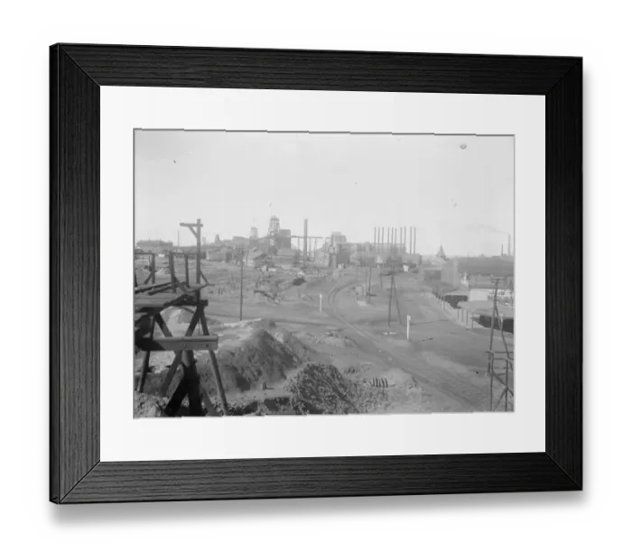 Framed Print : The Prince of Wales tour in Australia. The famous Kilgowrie Gold Mine, which
