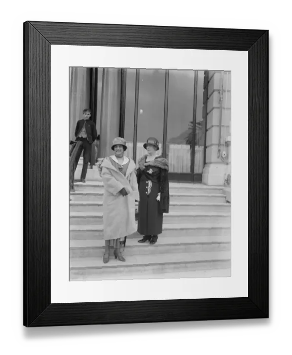 Framed Print : Society on the riviera. Lady Stephenson Kent ( right ) with Mrs Claude Beddington at Nice Framed Print : Society on the riviera. Lady Stephenson Kent ( right ) with Mrs Claude Beddington at Nice