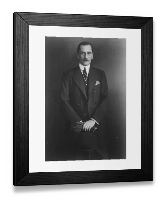 Framed Print : Head of the movement to place Archduke Otto on the throne of Hungary. Count Laslo Palffy