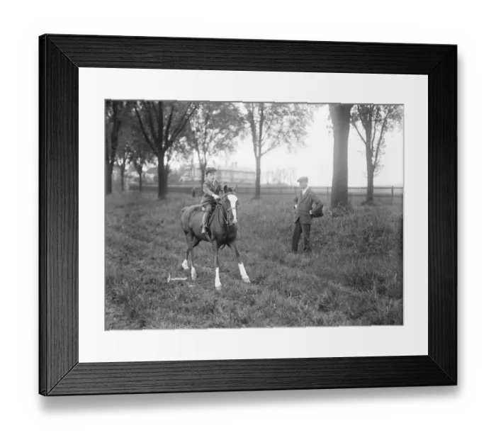 Framed Print : Following in fathers footsteps Little George Archibald, the son of George Archibald Framed Print : Following in fathers footsteps Little George Archibald, the son of George Archibald