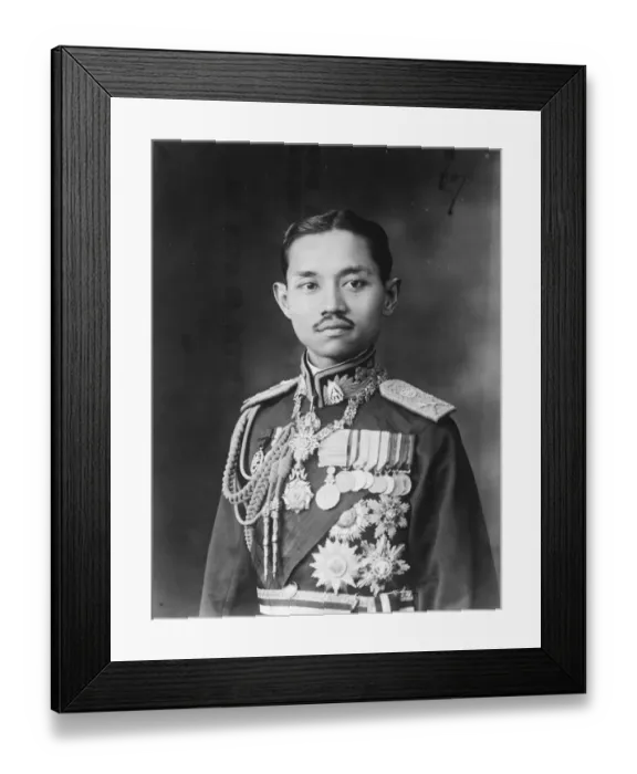 Framed Print : The King of Siam. 5 March 1927 Framed Print : The King of Siam. 5 March 1927