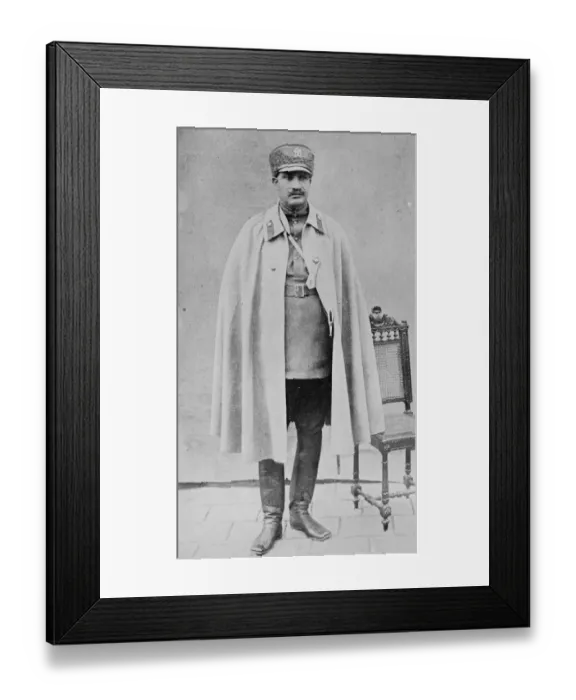 Framed Print : The man of the moment in Persia. H H Reza Khan, Premier and Minister of War. 8 Framed Print : The man of the moment in Persia. H H Reza Khan, Premier and Minister of War. 8