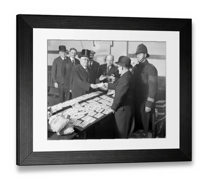 Framed Print : Mr Percy Rockliff, the famous secretary of the New Tabernacle Sick and Provident Framed Print : Mr Percy Rockliff, the famous secretary of the New Tabernacle Sick and Provident