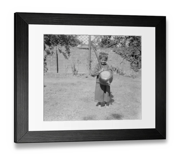 Framed Print : Indian Girl Musicians in London The youngest member of the band with her native Framed Print : Indian Girl Musicians in London The youngest member of the band with her native