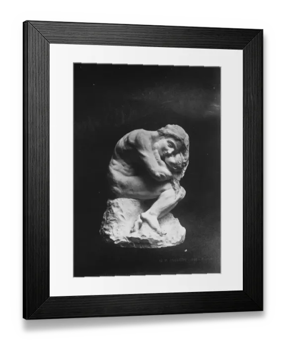 Framed Print : Fine Art Societys exhibition of Dr Sheldons sculpture. Mother Love by Dr W H Sheldon