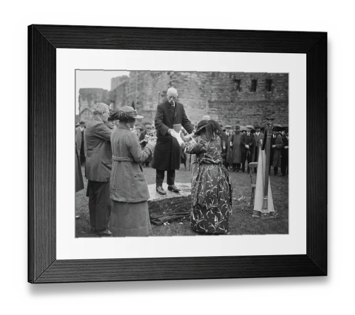 Framed Print : Welsh National Eisteddfod at Carnarvon Mrs Parry the ex Mayoress of Carnarvon Framed Print : Welsh National Eisteddfod at Carnarvon Mrs Parry the ex Mayoress of Carnarvon