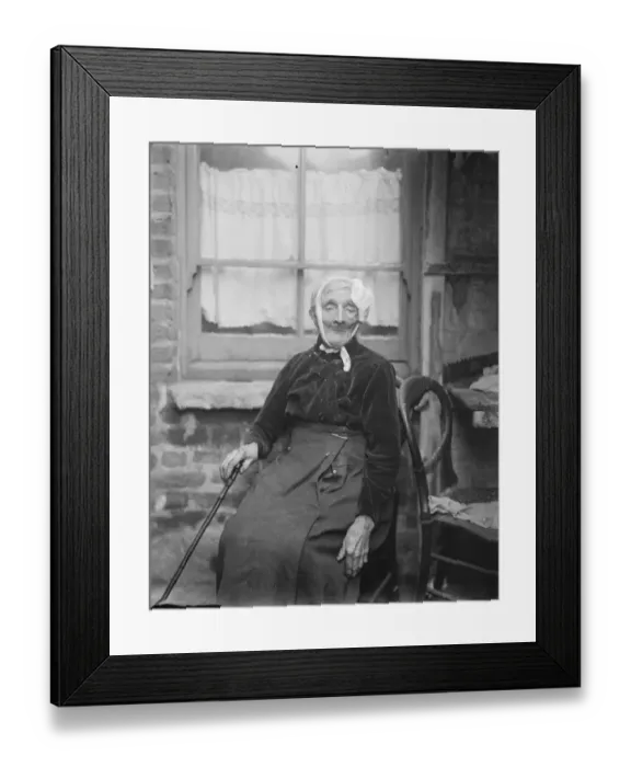 Framed Print : Spartan at 103. Remarkable fortitude was displayed by Mrs Collins, aged 103 Framed Print : Spartan at 103. Remarkable fortitude was displayed by Mrs Collins, aged 103