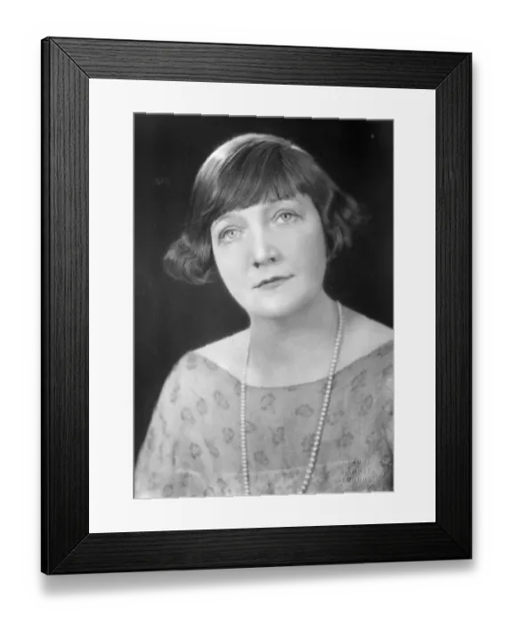 Framed Print : Miss Gwladys Morris, who has simplified Shaw by writing his plays as fairy tales
