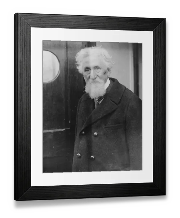 Framed Print : Hudson Maxim. Portrait. 1925
