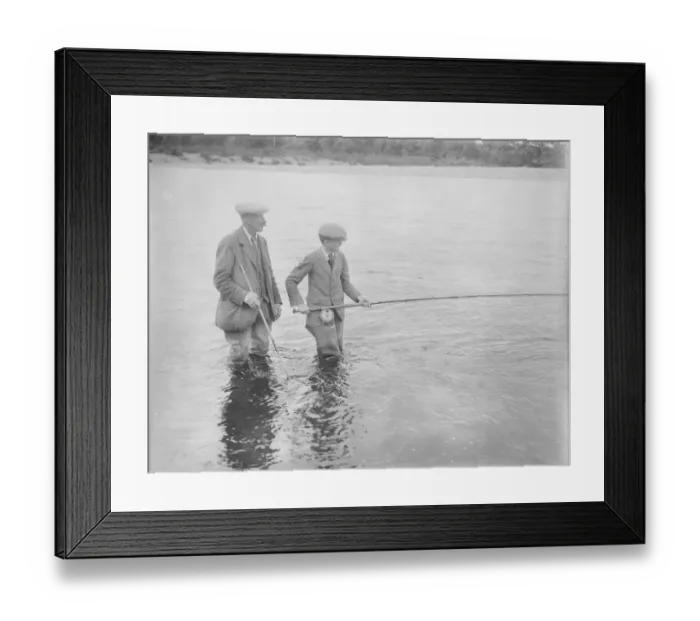 Framed Print : Duke of Richmond Salmon Fishing in Scotland Master Sandy Gordon Lennox, elder Framed Print : Duke of Richmond Salmon Fishing in Scotland Master Sandy Gordon Lennox, elder