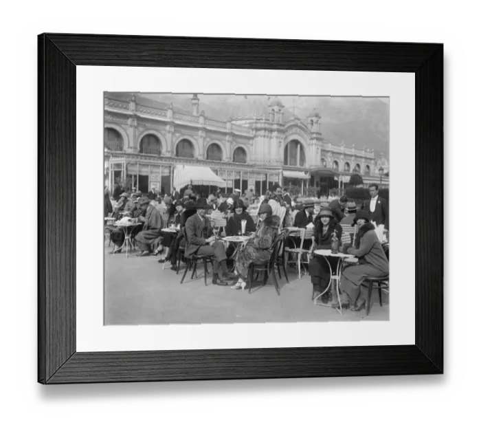 Framed Print : Society on the Riviera A view of the cafe de Paris, Nice 29 February 1924 Framed Print : Society on the Riviera A view of the cafe de Paris, Nice 29 February 1924