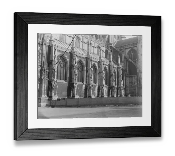 Framed Print : Gloucester Cathedral. South west front. 6 April 1920 Framed Print : Gloucester Cathedral. South west front. 6 April 1920