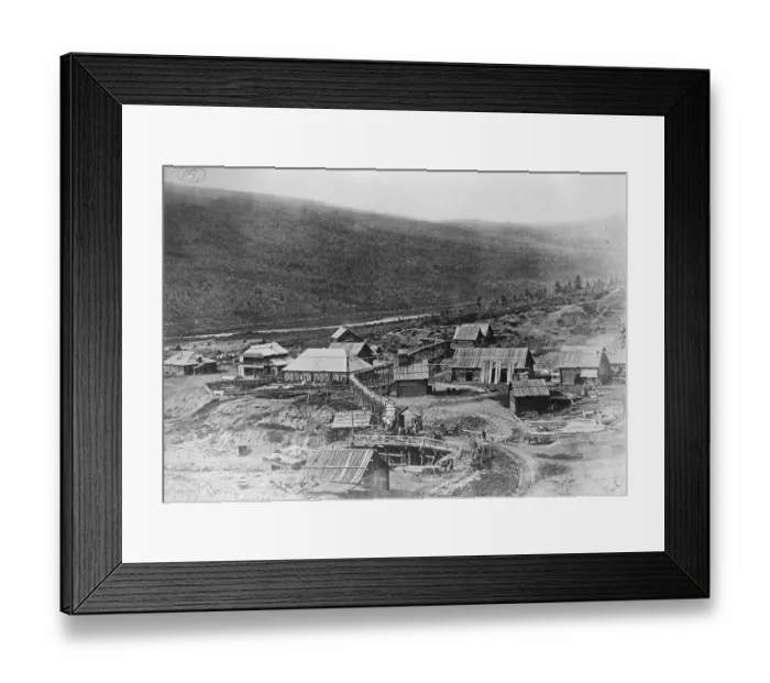 Framed Print : Gold Mining Settlement in Eastern Siberia 1920 Framed Print : Gold Mining Settlement in Eastern Siberia 1920