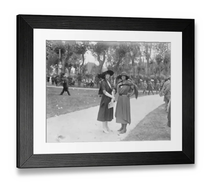 Framed Print : At Deauville Races. Princess de Bourbon and Miss Paula Gellibrand. 11 August 1921