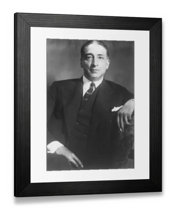 Framed Print : Signor Luigi Barzini, Authour of Pekin to Paris in a motor car 6 September 1926 Framed Print : Signor Luigi Barzini, Authour of Pekin to Paris in a motor car 6 September 1926