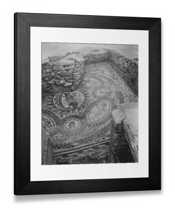 Framed Print : Marvellous mosaic unearthed in Algeria A section of the wonderful punic pavement Framed Print : Marvellous mosaic unearthed in Algeria A section of the wonderful punic pavement