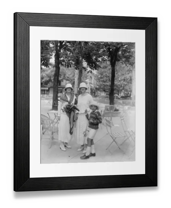 Framed Print : The Maharani of Pudokota with her son 1923 Framed Print : The Maharani of Pudokota with her son 1923